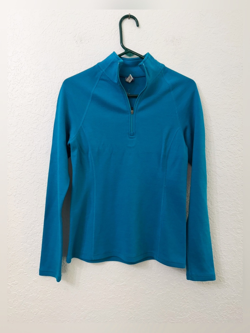 Ibex Merino Wool Long Sleeve Quarter Zip Pullover Base Layer Sweater - M